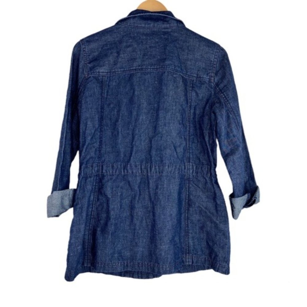 Talbots Jean Jacket Zip And Snap Front - image 6